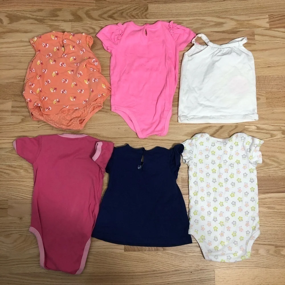 18 month Girls Bundle Tops Onesies Mixed Brands Carter’s